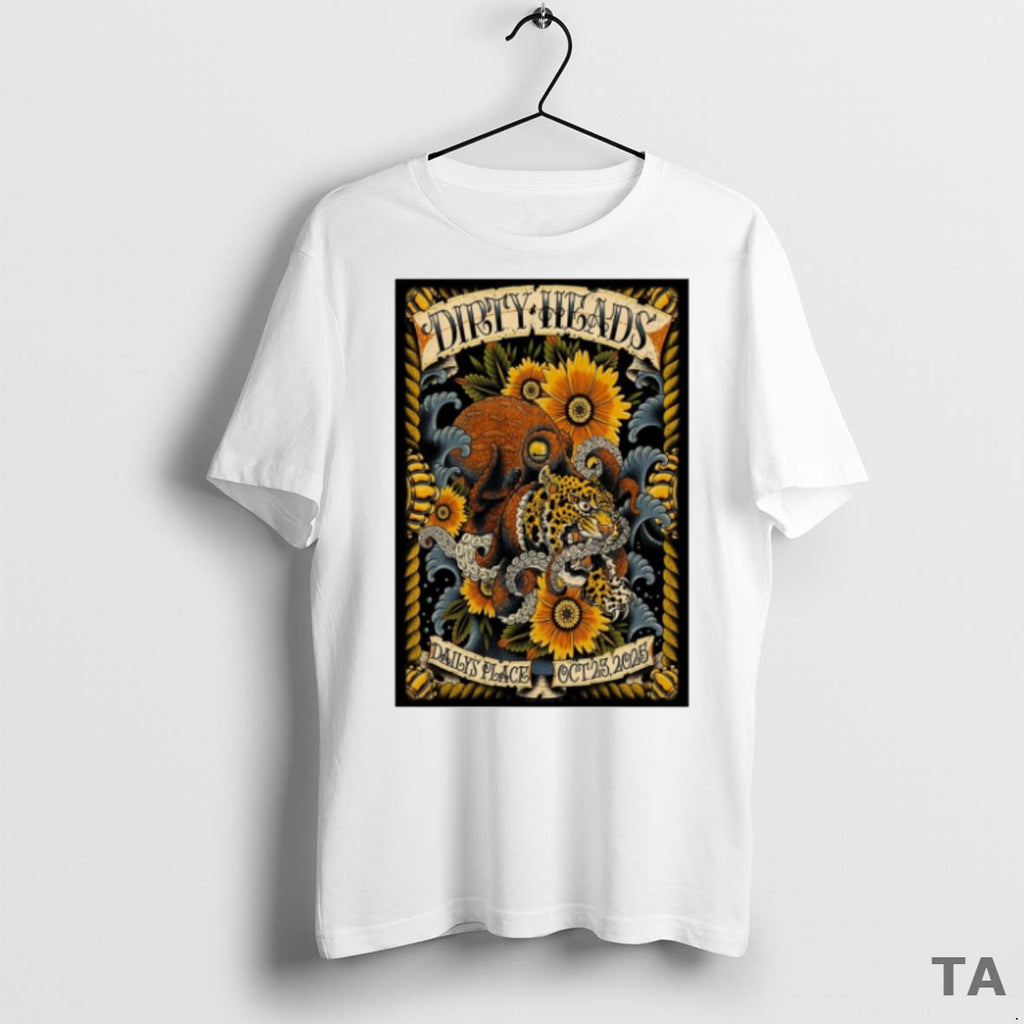 Top Dirty Heads October 23 2025 Dailys Place Jacksonville Tour T Shirt Sweater