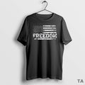 Top Distressed Freedom Usa Flag Grunge Style T Shirt Sweater
