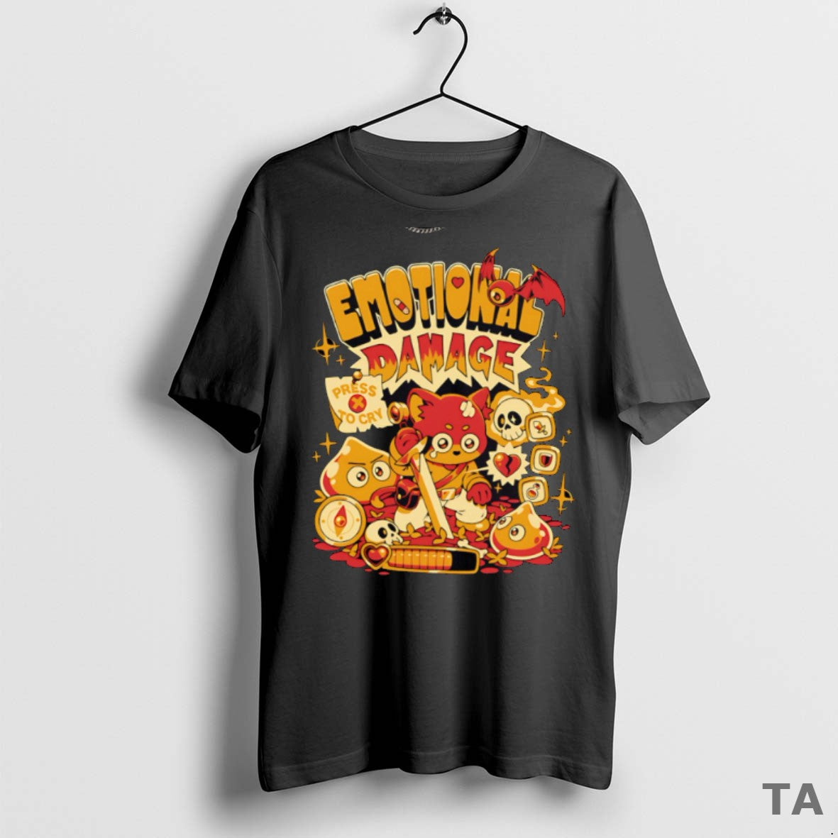 Top Emotional Damage Rpg Game Graphic T Shirt Sweater