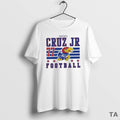 Top Enrique Cruz Jr Kansas Jayhawks White Football T Shirt Sweater