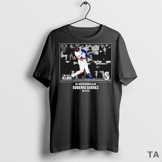 Top Eugenio Suarez Seattle Mariners 2025 Mlb Postseason Moment T Shirt Sweater