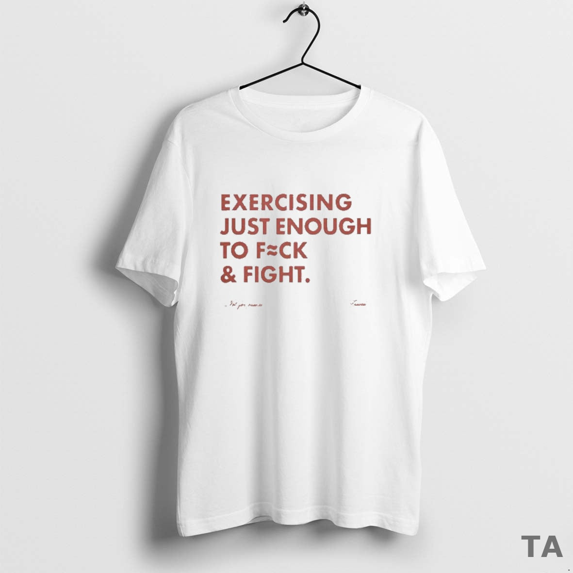 Top Exercising Just Enough To Fuck And Fight Ornaments T Shirt Sweater