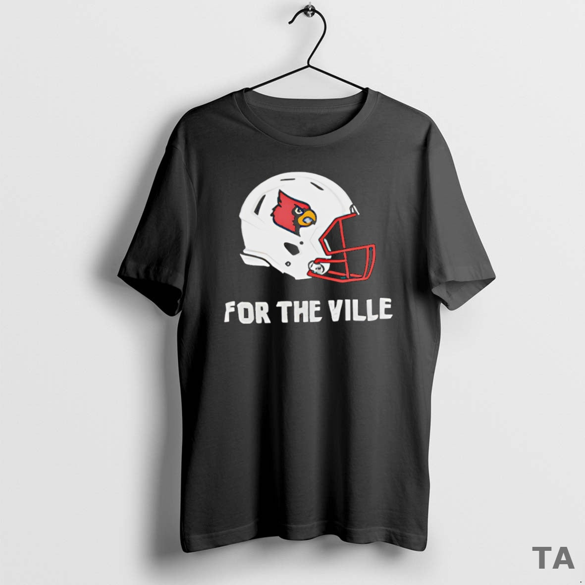Top For The Ville Helmet Football T Shirt Sweater