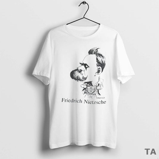 Top Friedrich Nietzsche Caricature T Shirt Sweater