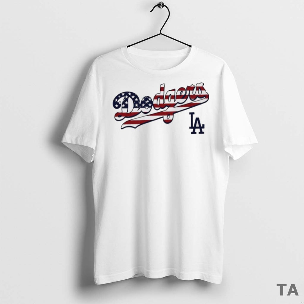 Top Funny Los Angeles Dodgers X Independence Day Baseball Mlb T Shirt Sweater