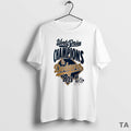 Top Funny Mens Los Angeles Dodgers Steel 2025 World Series Champions Locker Room