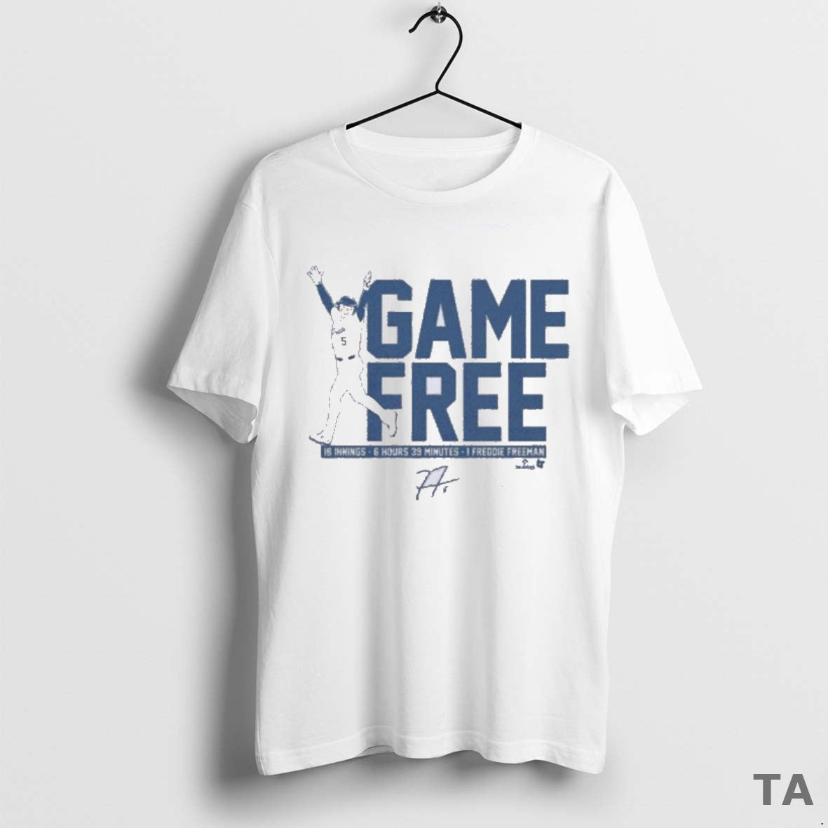 Top Game Free Freddie Freeman World Series Game 3 T Shirt Sweater