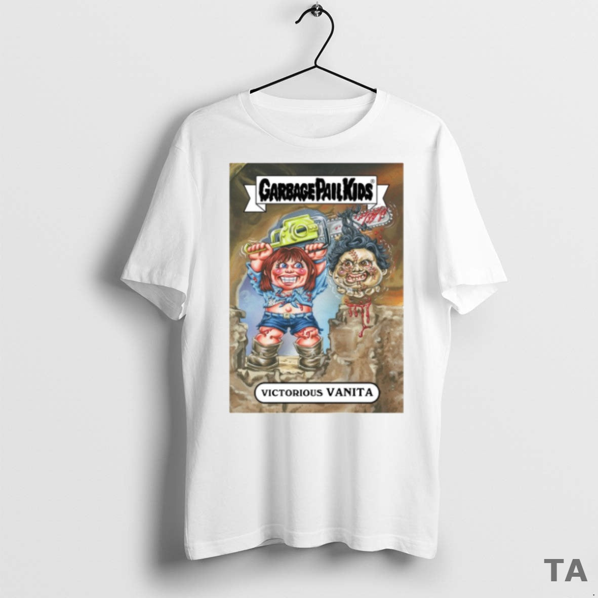 Top Garbage Pail Kids X Victorious Texas Chainsaw Massacre Ii Vanita Stretch Brock Card