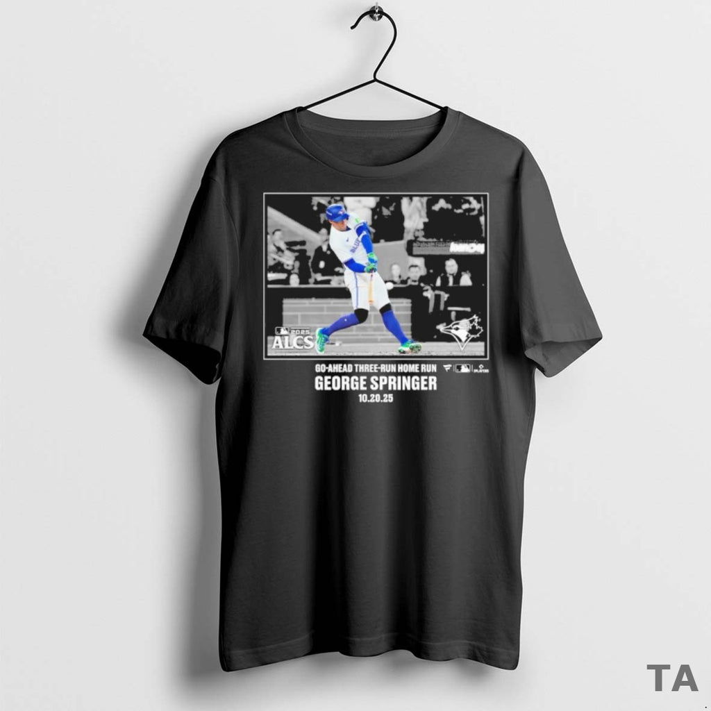Top George Springer Go Ahead 3 Run Hr 20 10 2025 T Shirt Sweater