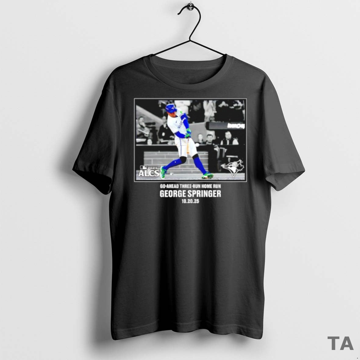 Top George Springer Toronto Blue Jays 2025 American League Champions Moments T Shirt Sweater
