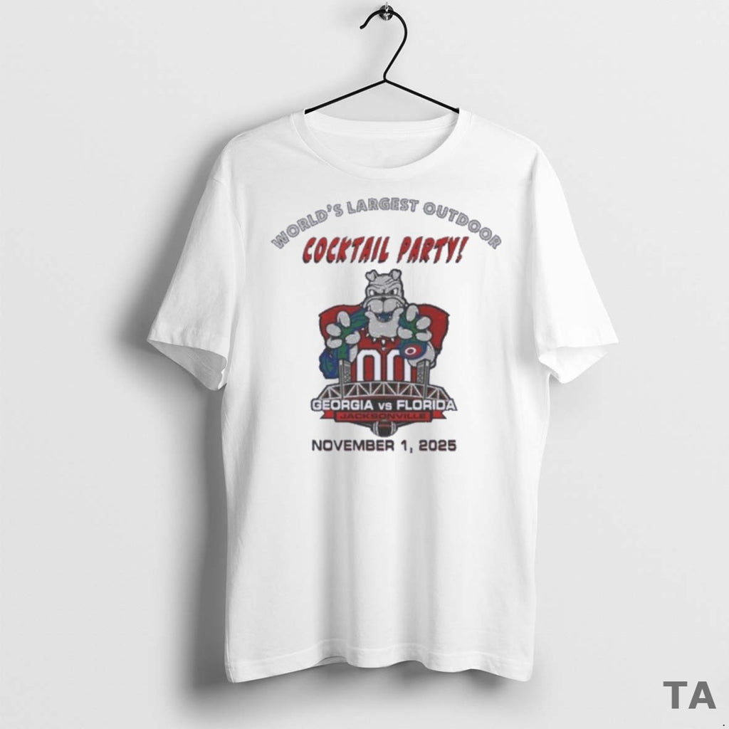 Top Georgia Bulldogs Beat Florida Gators Cocktail Party November 1 2025 T Shirt Sweater