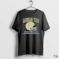 Top Georgia Tech Football Helmet Grid Logo T Shirt Sweater