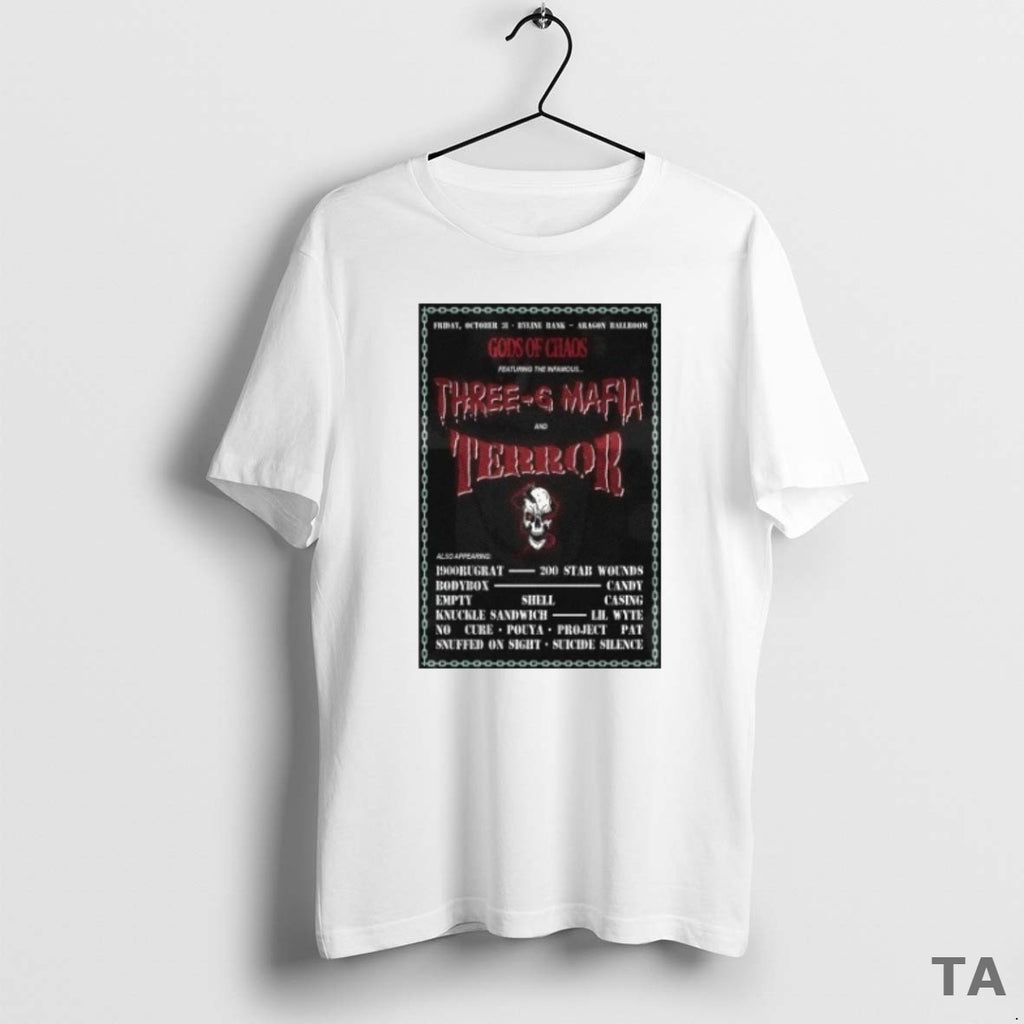 Top Gods Of Chaos Oct 31 2025 Halloween Chicago Il T Shirt Sweater