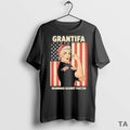 Top Grantifa Against Fascism Usa Flag Resist No Kings T Shirt Sweater