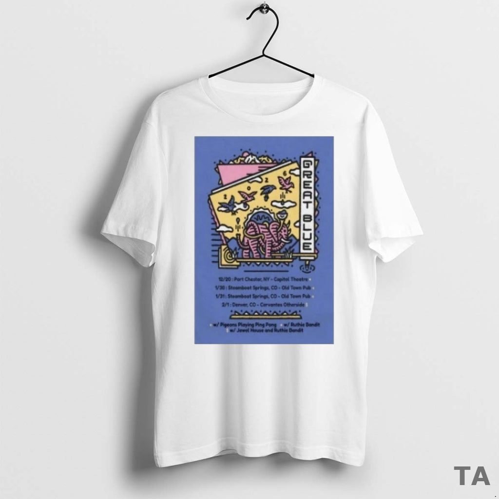 Top Great Blue Colorado Tour 2025 2026 T Shirt Sweater