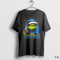 Top Grinch With Santa Hat X Los Angeles Chargers Merry Christmas T Shirt Sweater