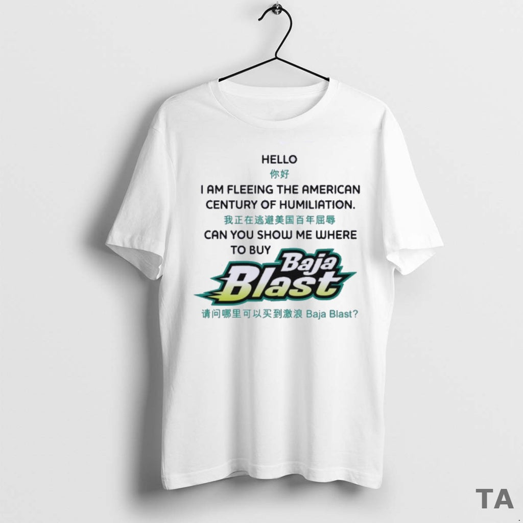 Top Hello I Am Fleeing The American Century Of Humiliation T Shirt Sweater