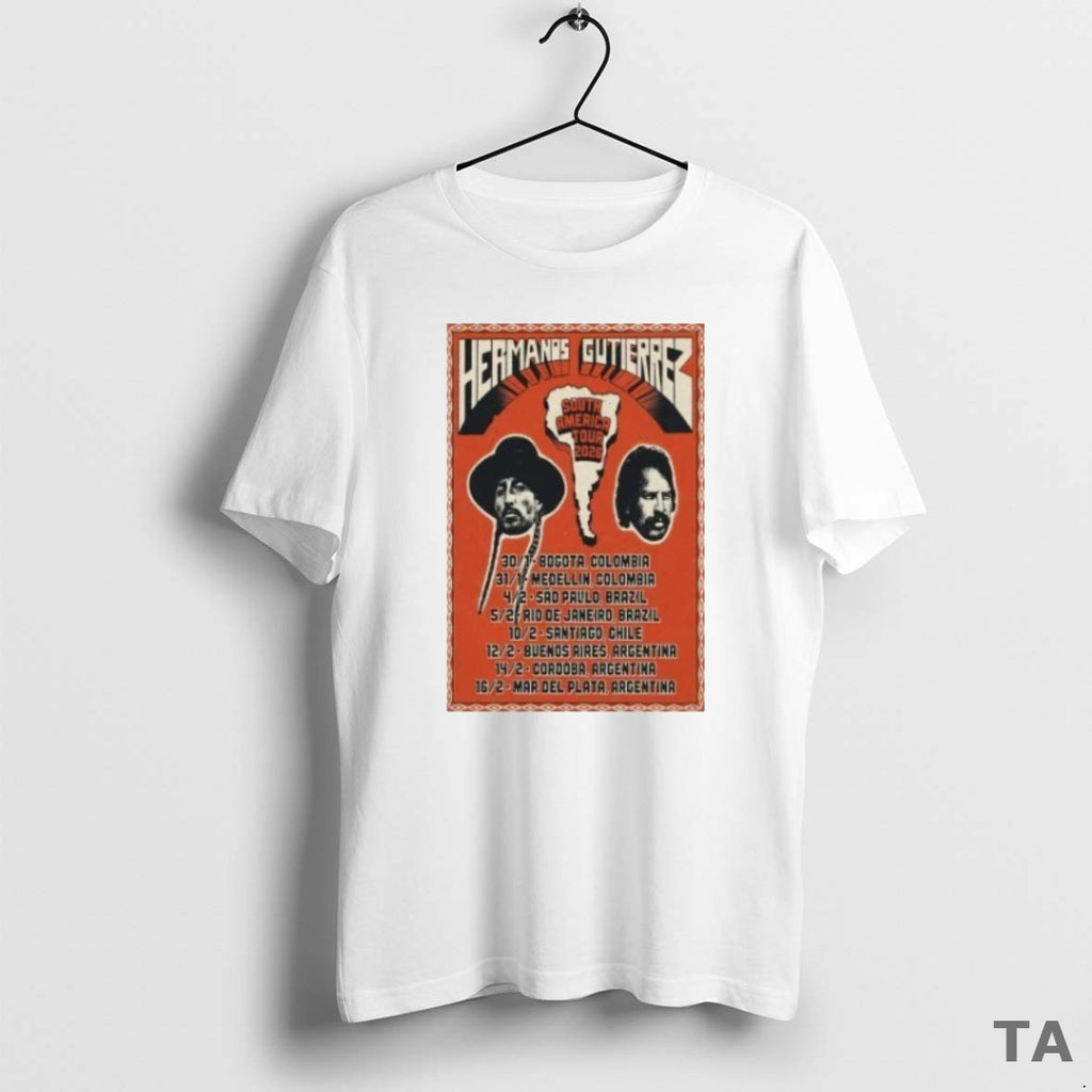 Top Hermanos Gutierrez South America Tour 2026 T Shirt Sweater