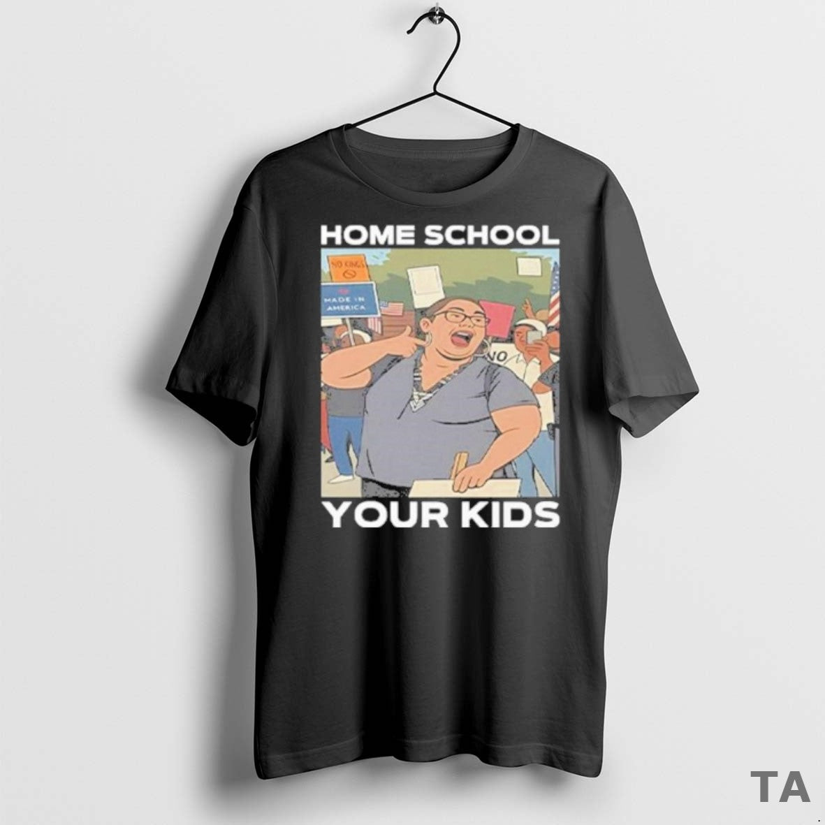 Top Home School Your Kids Lucy Martinez No Kings Protest T Shirt Sweater