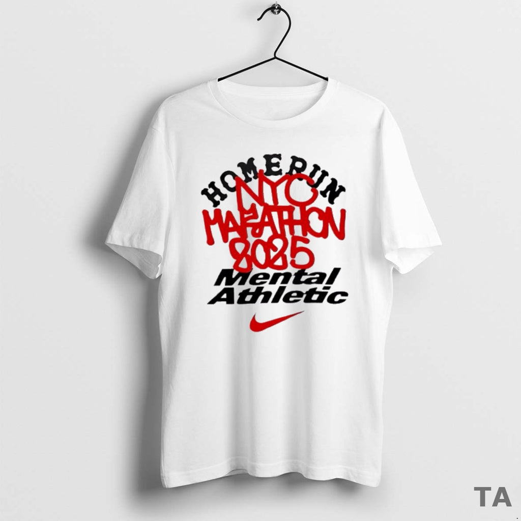 Top Homerun X Mental Athletic Nyc Marathon 2025 T Shirt Sweater