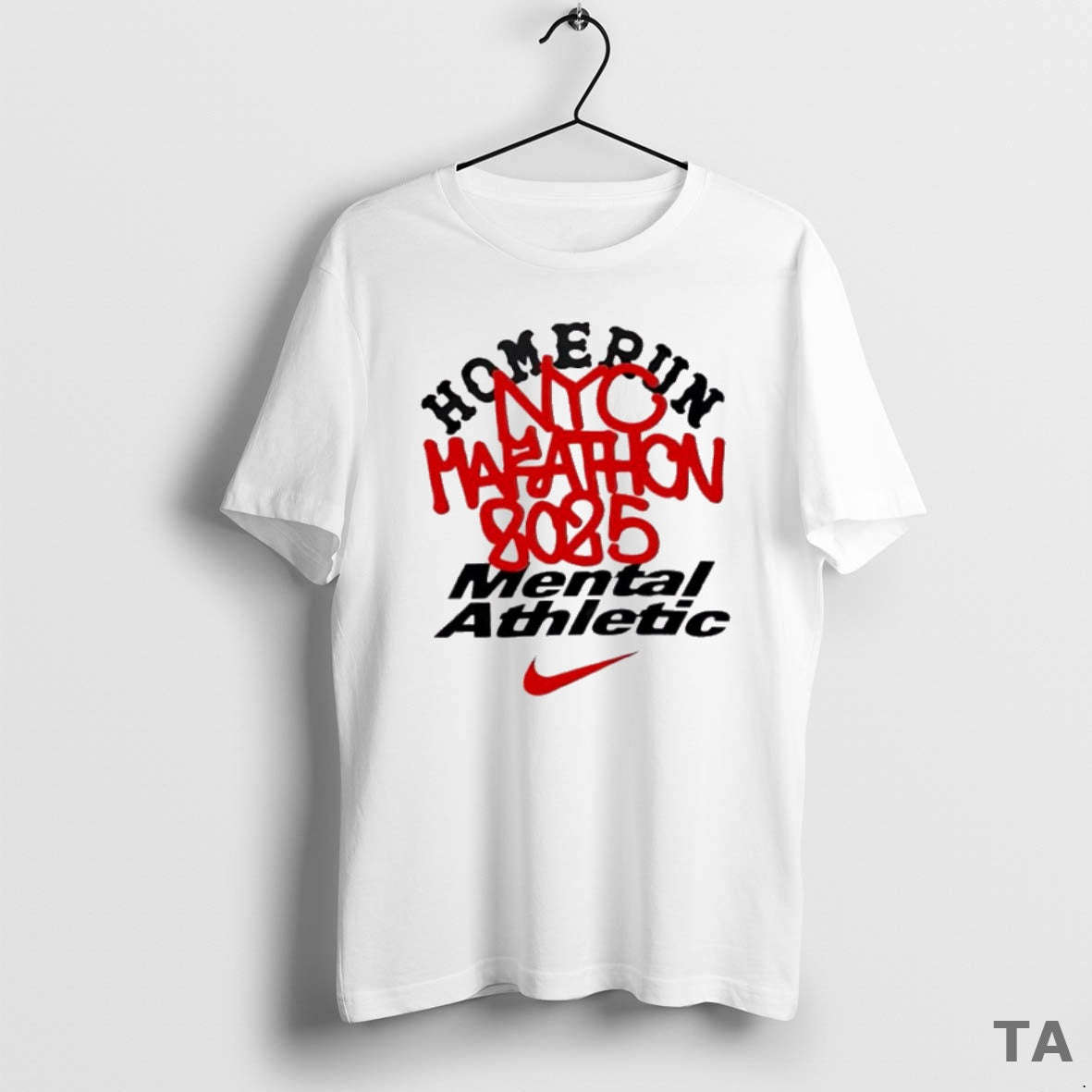 Top Homerun X Mental Athletic Nyc Marathon 2025 T Shirt Sweater