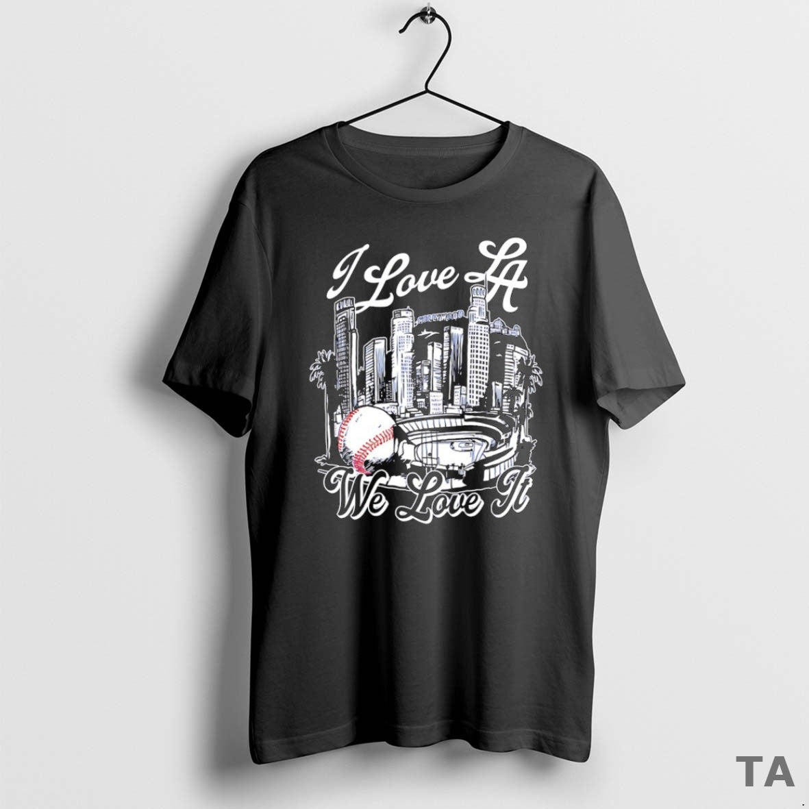 Top I Love La We Love It Los Angeles Dodgers 2025 World Series Champions Skyline
