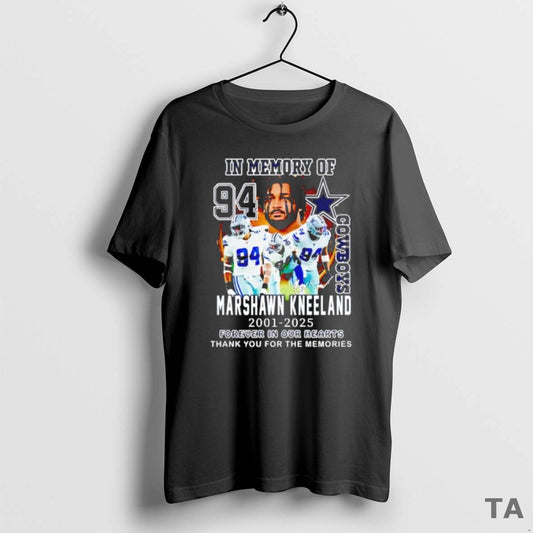 Top In Memory Of Cowboys Marshawn Kneeland 2021 2025 Forever In Our Hearts Black