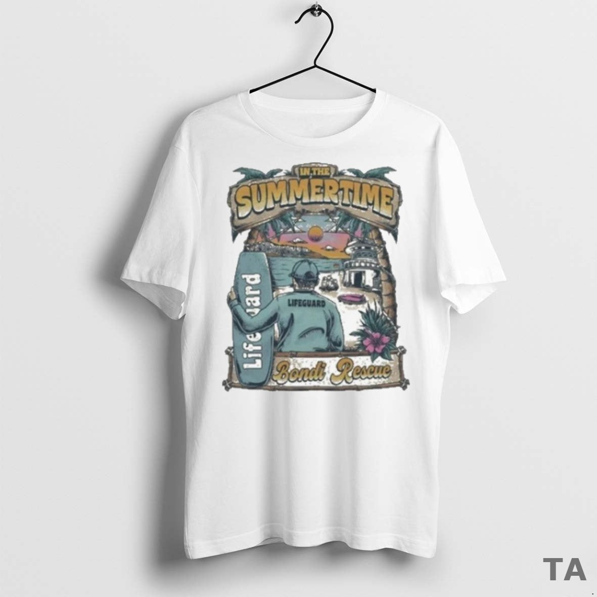 Top In The Summertime Retro Surf Bondi Rescue 2025 T Shirt Sweater