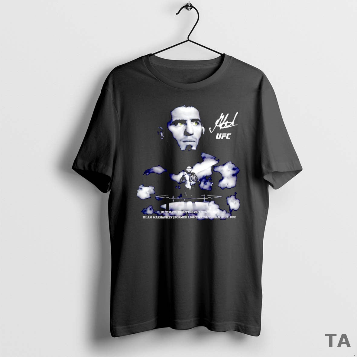 Top Islam Makhachev Ufc 322 Staredown Signature T Shirt Sweater