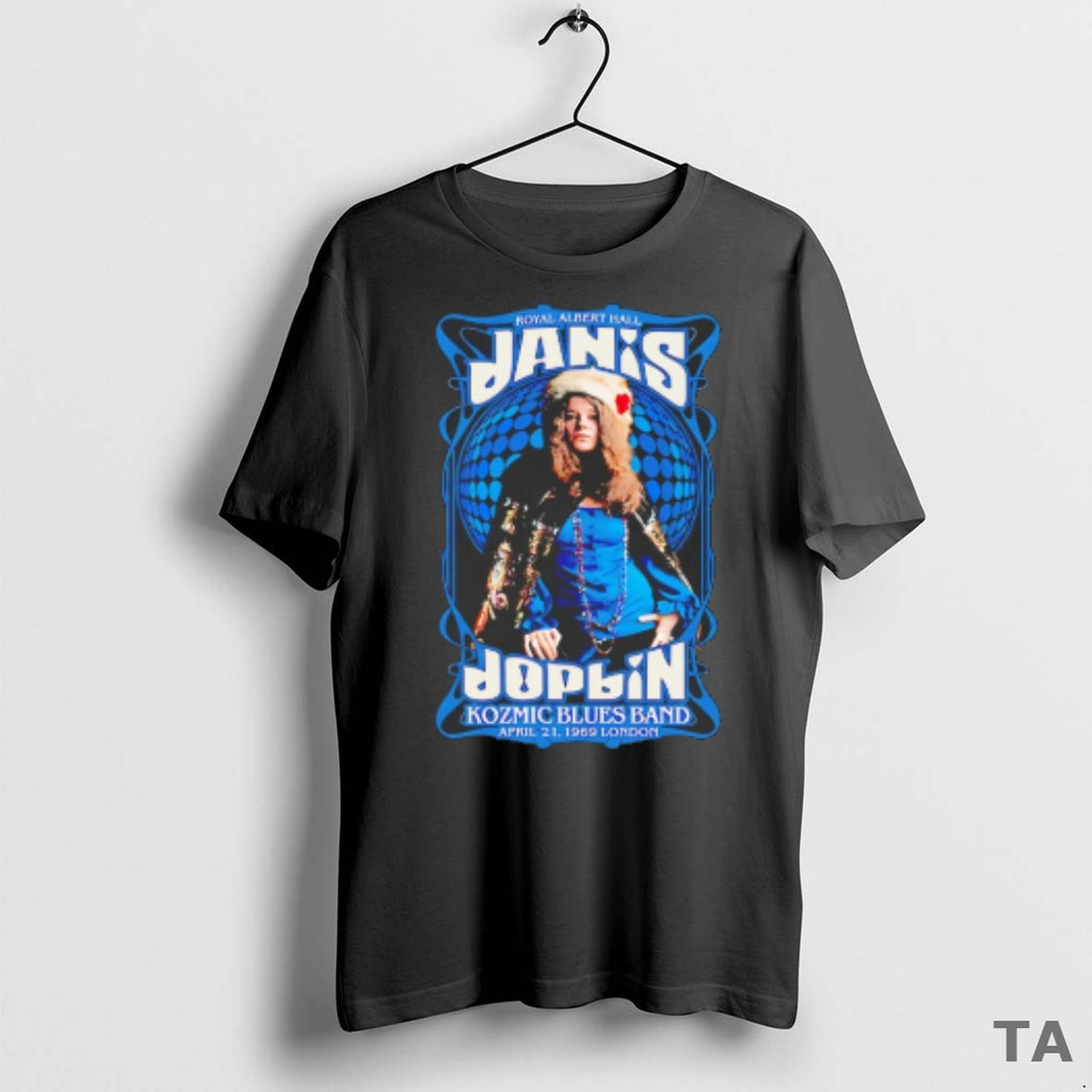 Top Janis Joplin Kozmic Blues Band 1969 London T Shirt Sweater