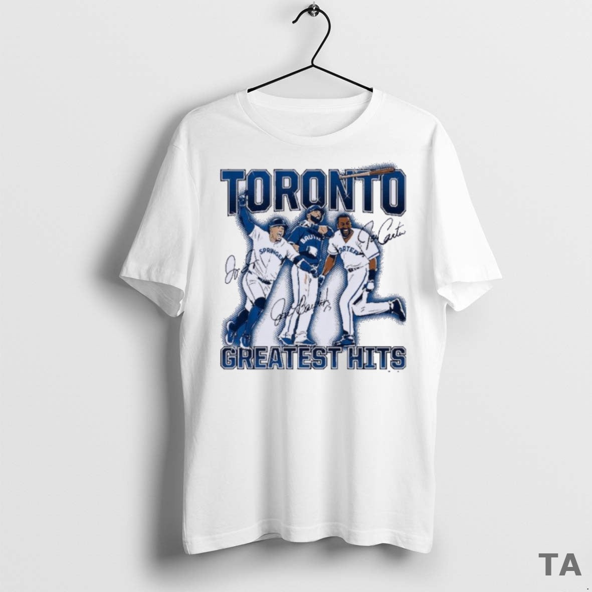 Top Joe Carter Jose Bautista George Springer Torontos Greatest Hits T Shirt Sweater
