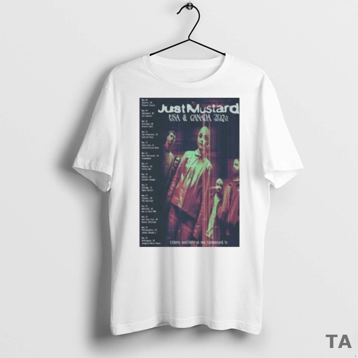 Top Just Mustard American And Canada 2026 Tour T Shirt Sweater