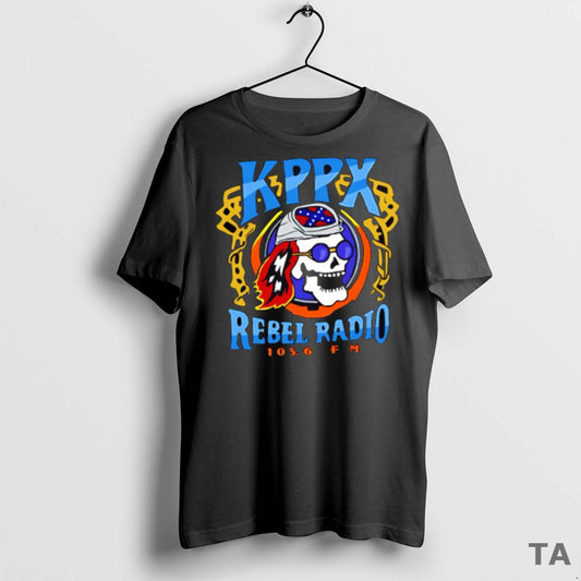 Top Kppx Rebel Radio Skull Movies T Shirt Sweater