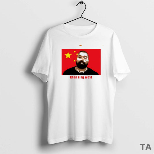 Top Khan Ying West China Flag Circle T Shirt Sweater