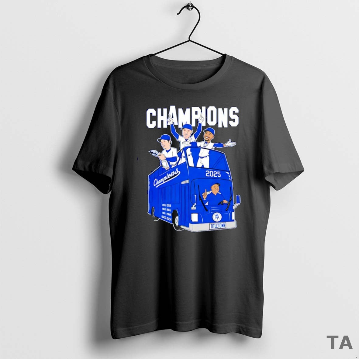 Top Los Angeles Dodgers 2025 Mlb World Series Champions The Parade Bus T Shirt Sweater