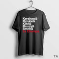 Top Los Angeles Dodgers Ampersand 3 Time Champs Kershaw And Mookie And Kike And Muncy