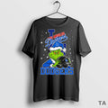 Top Los Angeles Dodgers Baseball Grinch Holding Helmet Christmas T Shirt Sweater