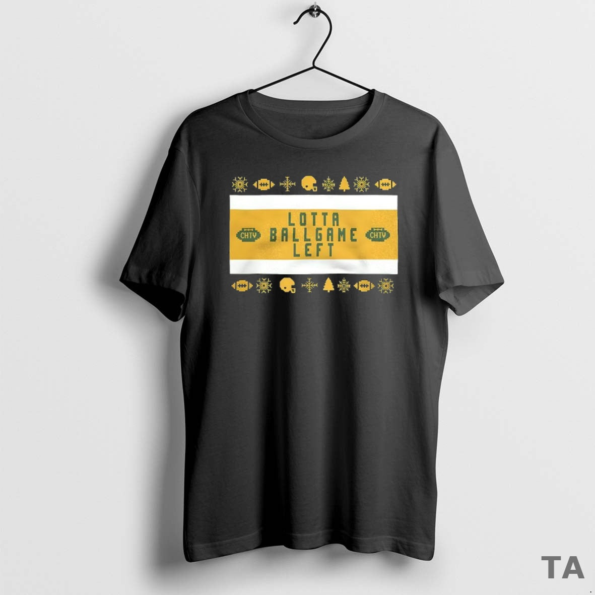 Top Lotta Ballgame Left Holiday Logo Christmas T Shirt Sweater