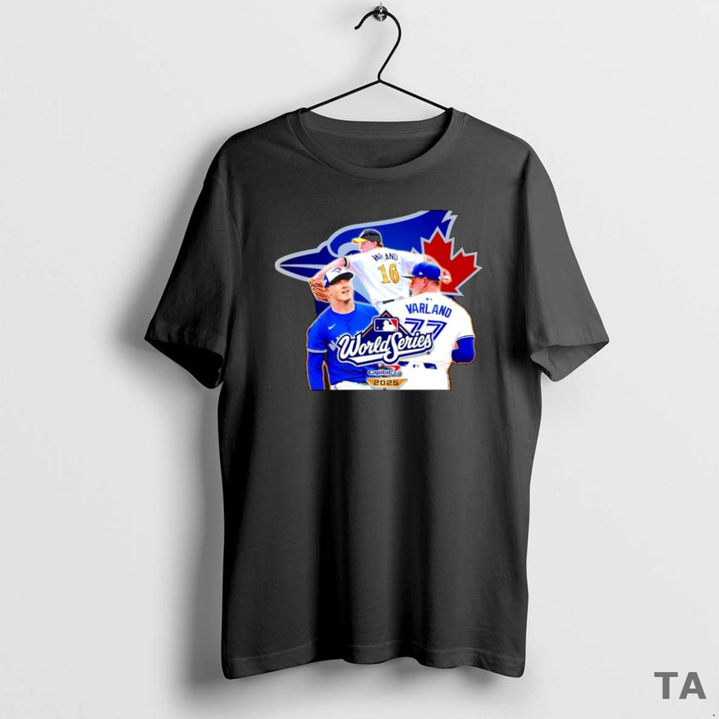 Top Louis Varland Toronto Blue Jays Major League Baseball World Series 2025 Logo