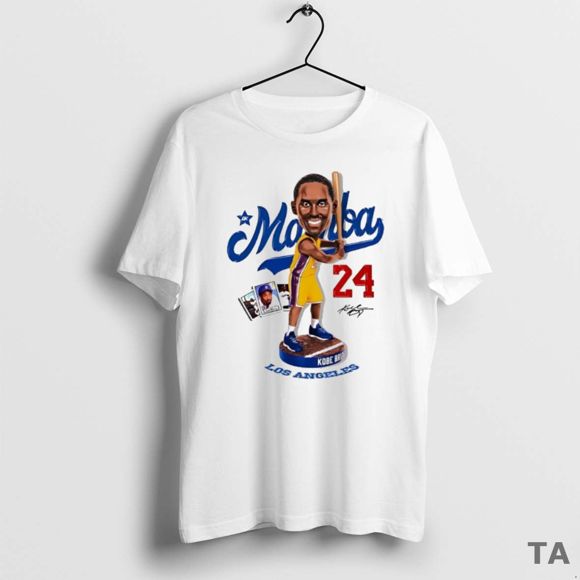 Top Mamba Bobblehead Kobe Cartoon 24 Dodgers T Shirt Sweater