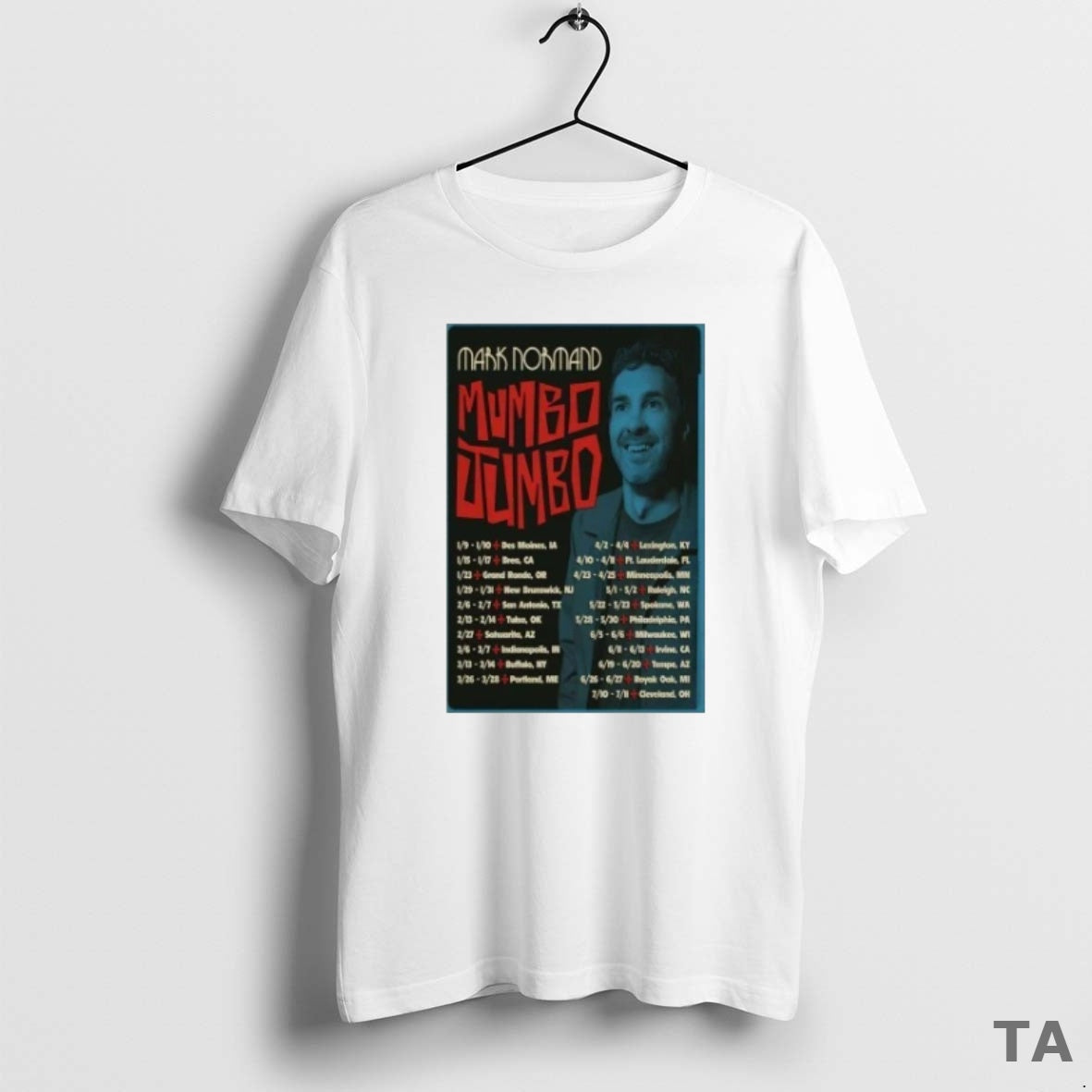 Top Mark Normand Mumbo Jumbo Tour 2026 T Shirt Sweater