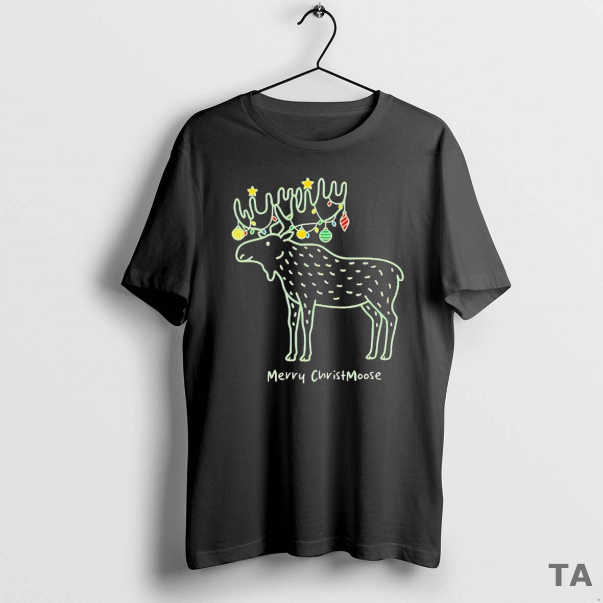 Top Merry Christmoose Christmas T Shirt Sweater