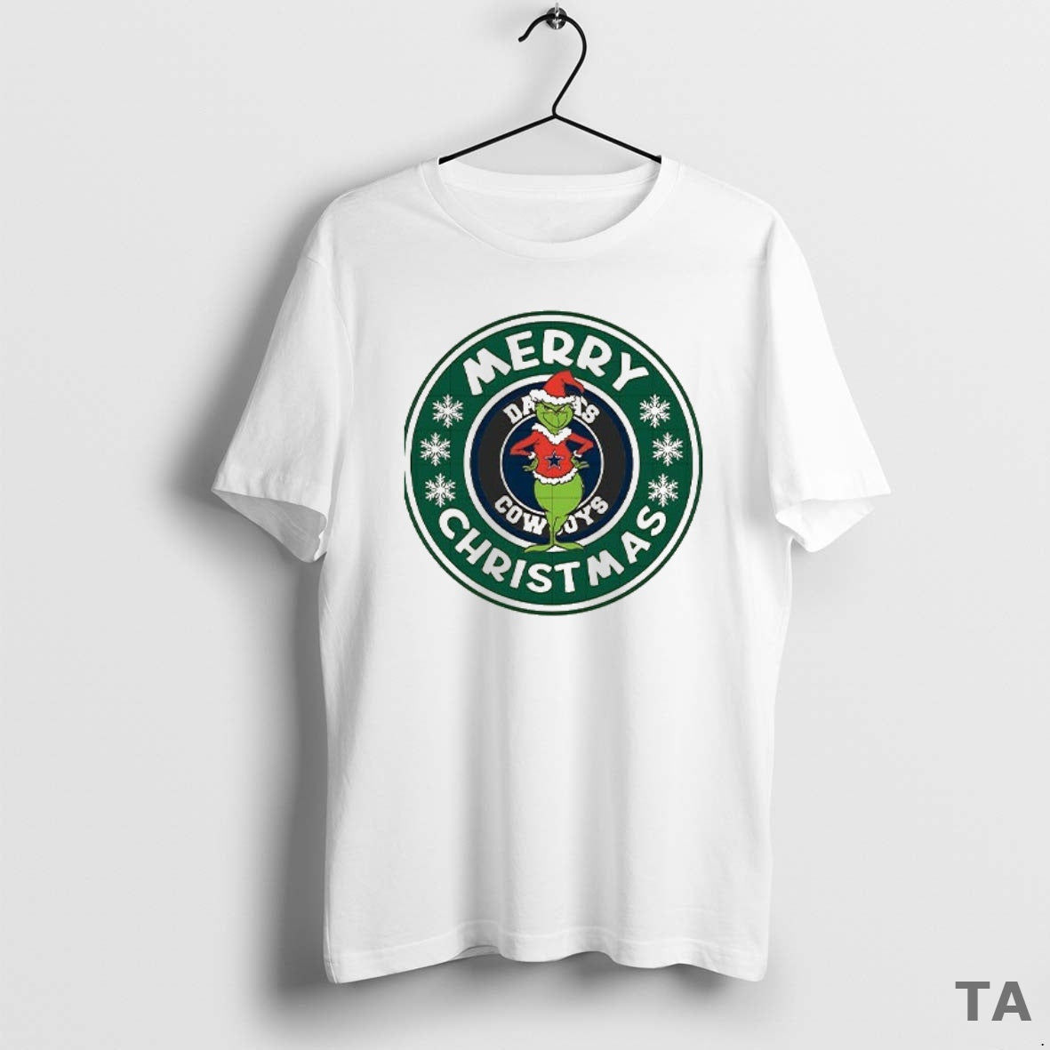 Top Merry Christmas Grinch Dallas Cowboys Football Logo T Shirt Sweater