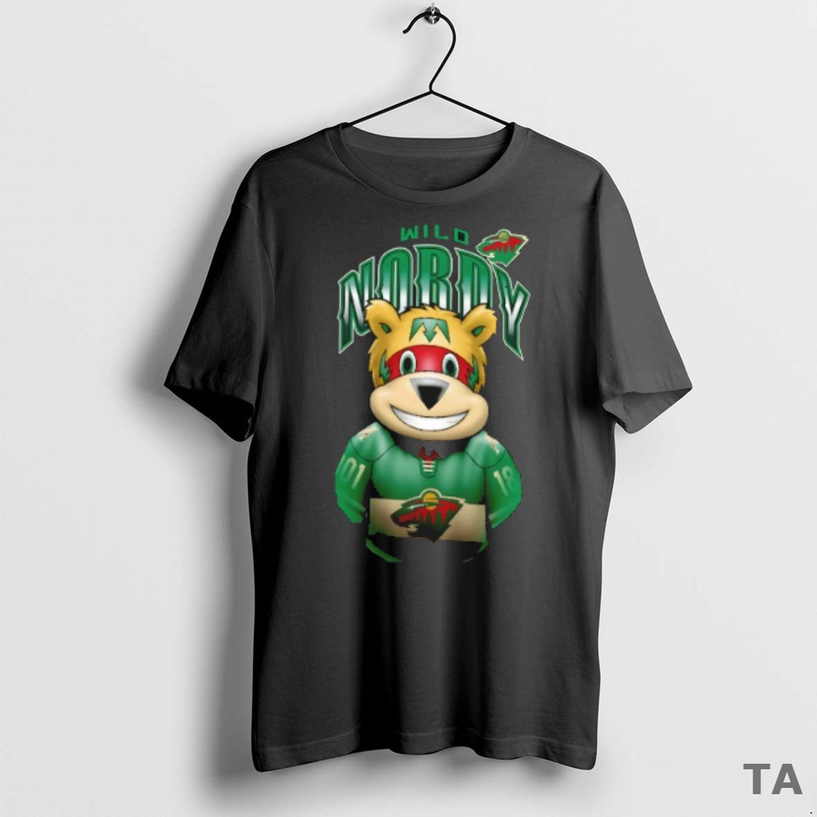 Top Minnesota Wild Hockey Nordy Mascot Highlight T Shirt Sweater