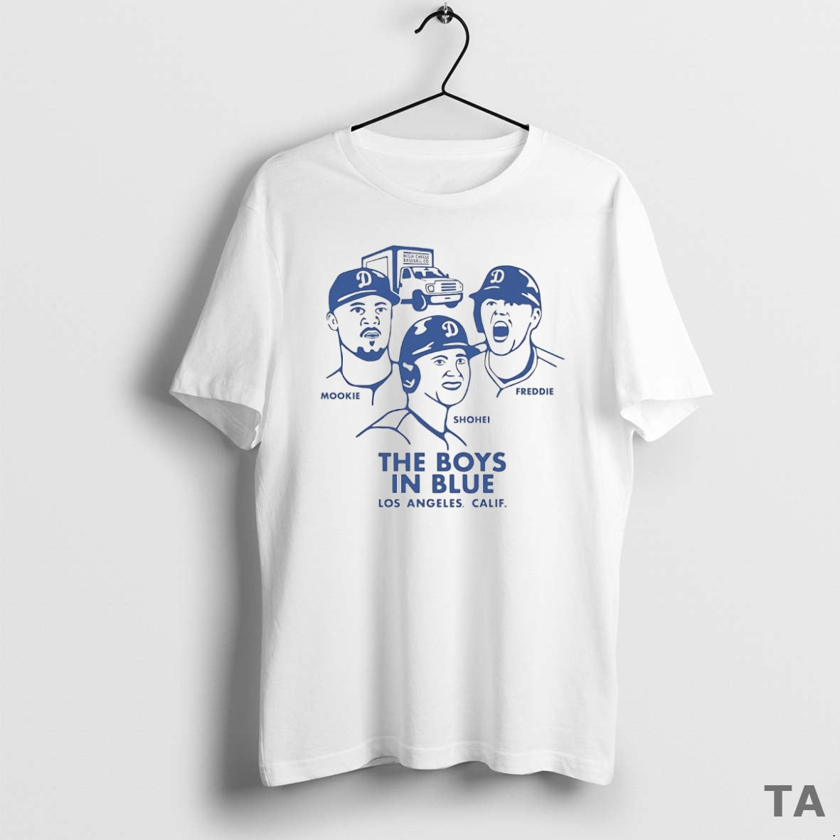 Top Mookie Shohei Freddie The Boys In Blue Dodgers T Shirt Sweater