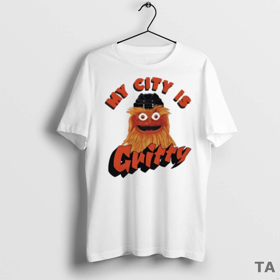 Top My City Is Gritty Flyers Mascot Halloween T Shirt Sweater