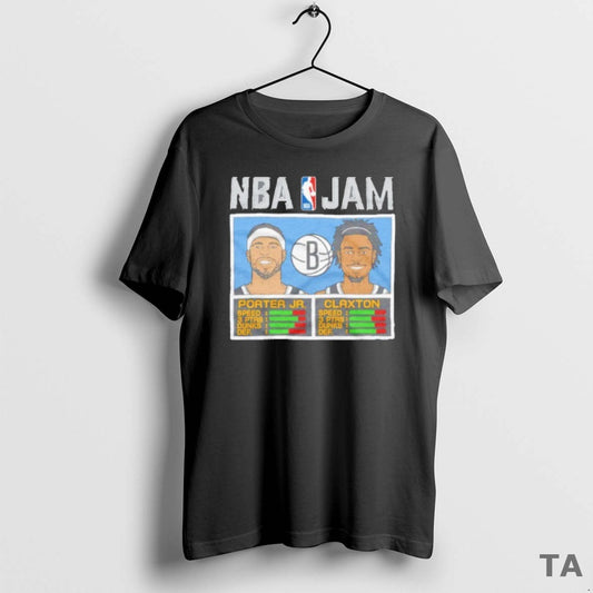 Top Nba Jam Nets Porter Jr T Shirt Sweater