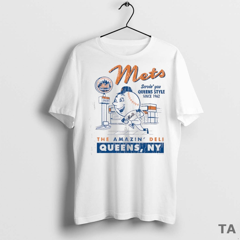 Top New York Mets Mitchell And Ness The Amazin Deli T Shirt Sweater