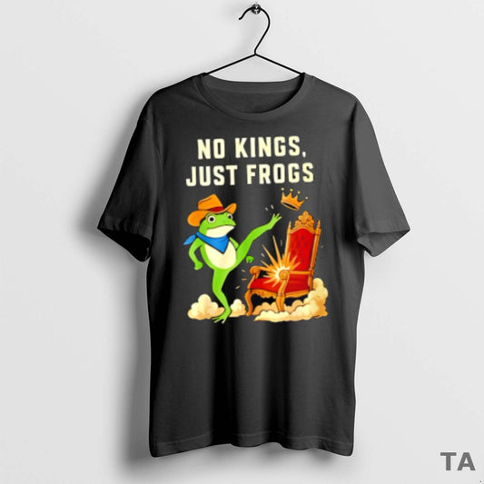 Top No Kings Just Frogs T Shirt Sweater