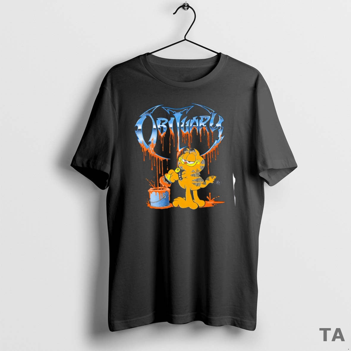 Top Obituary Cat Cartoon T Shirt Sweater